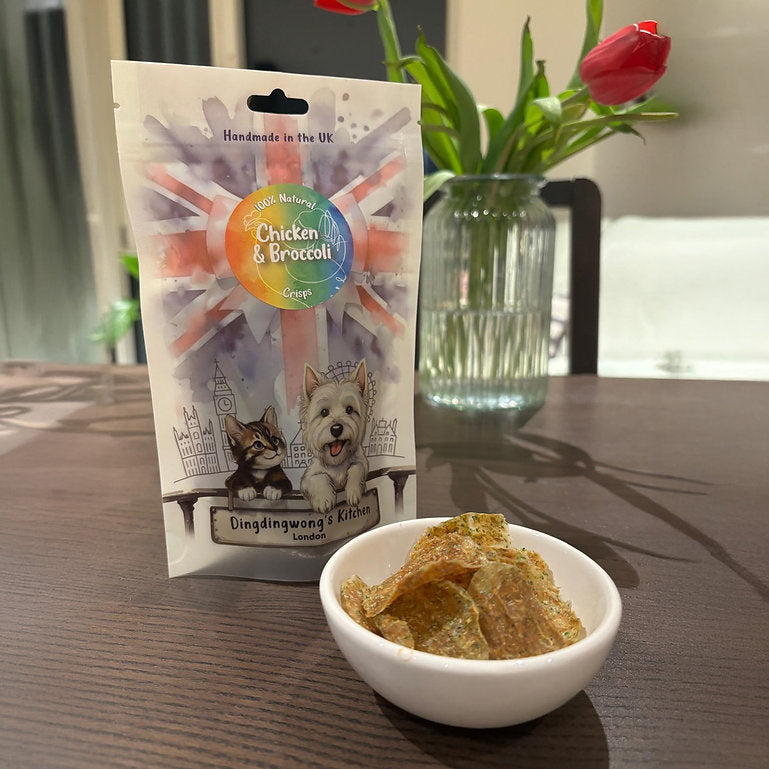 Air-Dried Chicken & Broccoli Chips / 20g