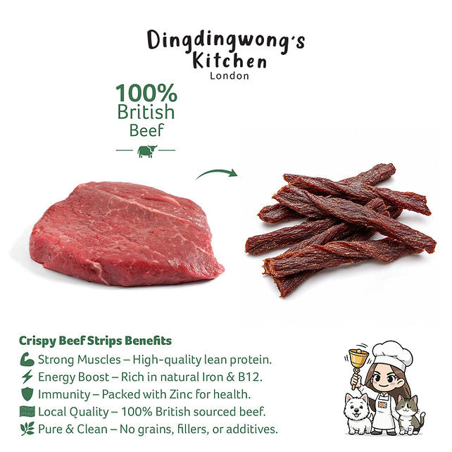Air-Dried Crispy Beef Strips / 30g