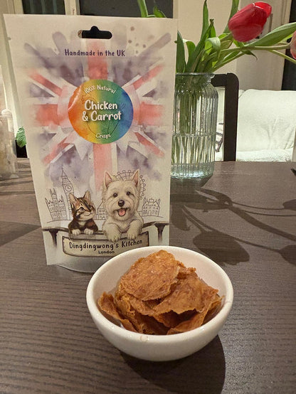 Air-Dried Chicken & Carrot Chips / 20g