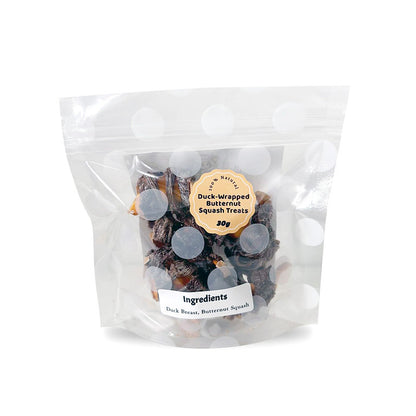 Air-Dried Duck-Wrapped Butternut Squash Treats / 30g