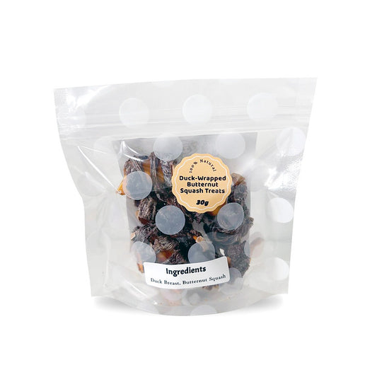 Air-Dried Duck-Wrapped Butternut Squash Treats / 30g