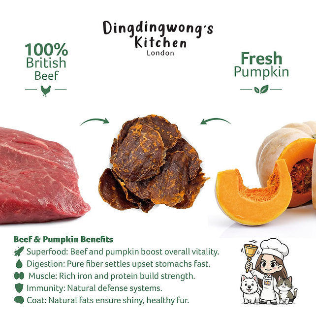 Air-Dried Pumpkin & Beef Crisps / 20g