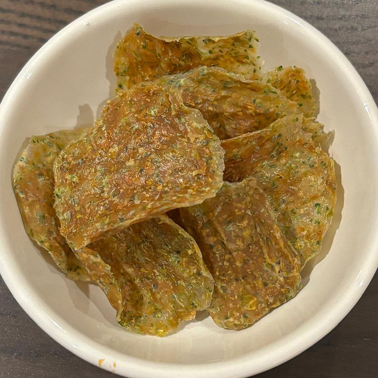 Air-Dried Chicken & Broccoli Chips / 20g
