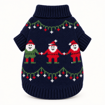 Xmas Pet Jumper - Christmas Friends Navy Jumper