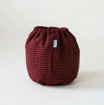 Dog Snood Waterproof Red Checkered