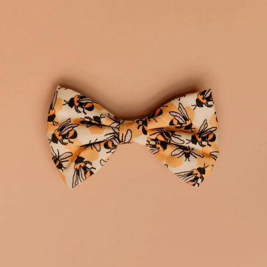 Honey Bee Hive Dog Bow Tie