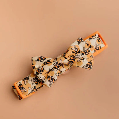 Honey Bee Hive Dog Bow Tie