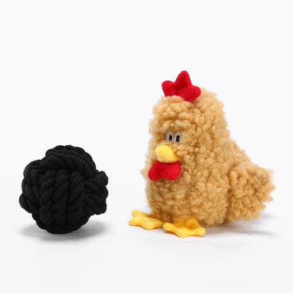 Woven Core Bunny Dog Toy – Durable Chew & Play