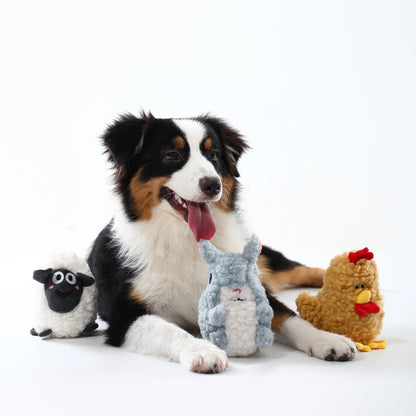 Woven Core Chubby Woolball Dog Toy – Durable Chew & Play