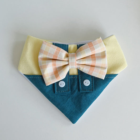 Orange Plaid Dungarees