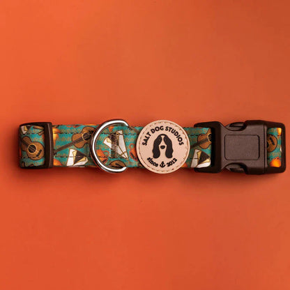 Mountain Camp Out Dog Collar