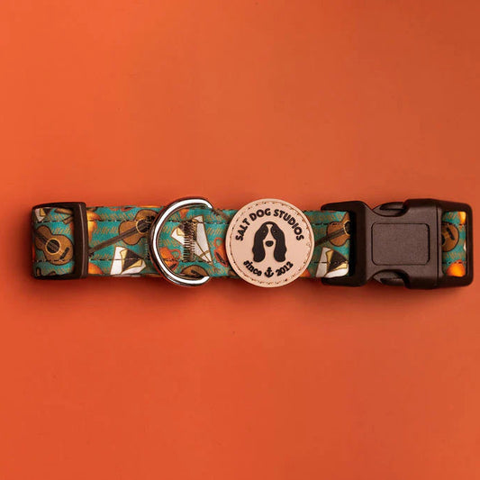 Mountain Camp Out Dog Collar