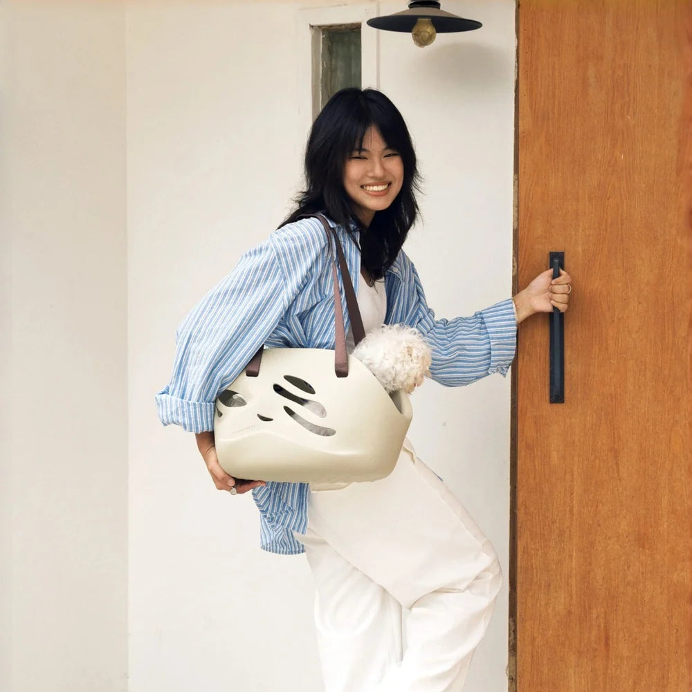 Wave Pet Carry Totes - Yucha Brown