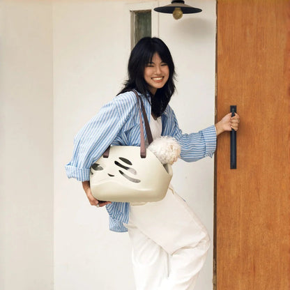 Wave Pet Carry Totes - Yucha Brown